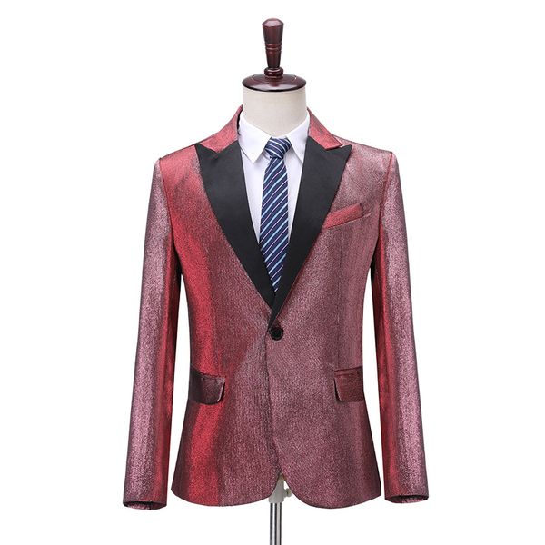 single button male classical wedding suits business formal men's banquet blazer jacket male singer stage performance costumes, White;black
single button male classical wedding suits business formal men's banquet blazer jacket male singer stage performance costumes, White;black