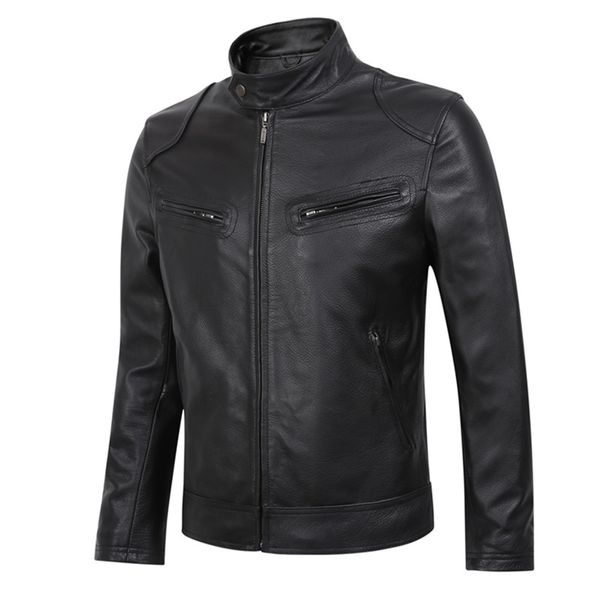 genuine leather jacket men 2019 autumn new real cow leather jacket male clothing jaqueta masculino couro, Black
genuine leather jacket men 2019 autumn new real cow leather jacket male clothing jaqueta masculino couro, Black