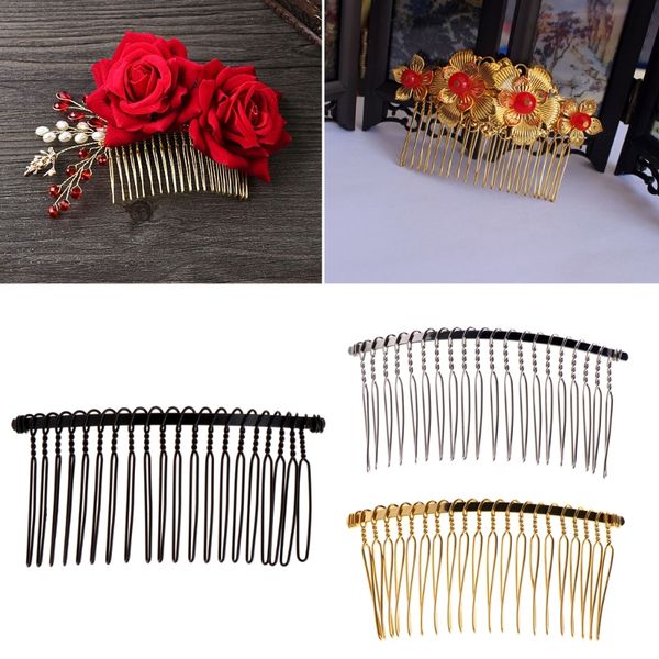 diy blank metal hair clips wedding veil side comb teeth bridal hair accessories, Golden;white
diy blank metal hair clips wedding veil side comb teeth bridal hair accessories, Golden;white
