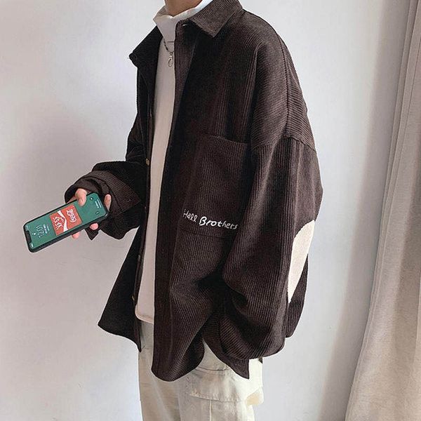2020 new korean version of corduroy shirt jacket male loose handsome trend men and women autumn ins couple shirt, White;black
2020 new korean version of corduroy shirt jacket male loose handsome trend men and women autumn ins couple shirt, White;black