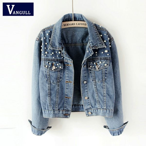 vangull spring pearl beading crop denim jackets for women new autumn casual jeans bomber jacket long sleeve coat plus size 5xl, Black;brown
vangull spring pearl beading crop denim jackets for women new autumn casual jeans bomber jacket long sleeve coat plus size 5xl, Black;brown