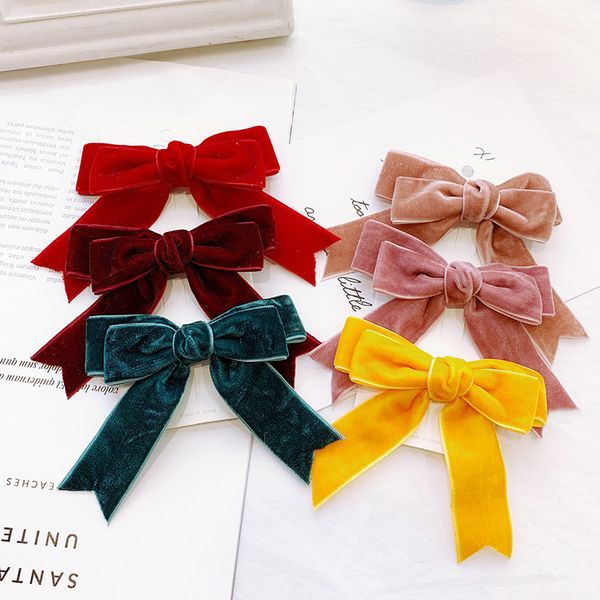 6pcs/lot handmade super soft velvet girls hair bows clips children bowknot hairpin party school barrettes girls hair accessories, Slivery;white
6pcs/lot handmade super soft velvet girls hair bows clips children bowknot hairpin party school barrettes girls hair accessories, Slivery;white