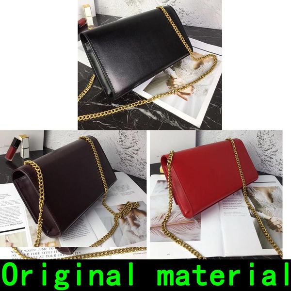 handbags cowhide leather material gold chain silver chain handbag shoulder bags