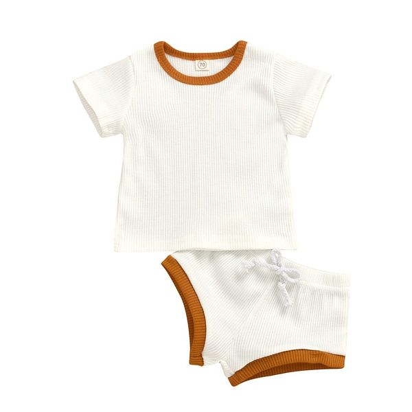 2020 baby summer clothing infant baby girl boy clothes short sleeve t-shirt+shorts pants ribbed solid outfits 0-3t, White
2020 baby summer clothing infant baby girl boy clothes short sleeve t-shirt+shorts pants ribbed solid outfits 0-3t, White