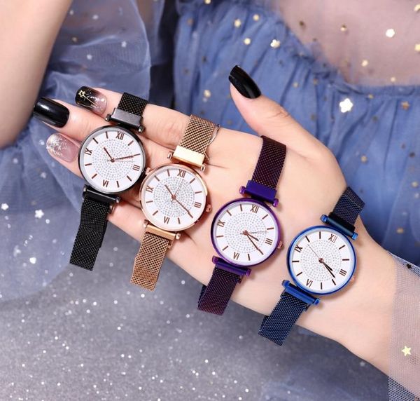no logo watch starry sky watch lady magnet buckle roman literal starry simple trend watch female, Slivery;brown
no logo watch starry sky watch lady magnet buckle roman literal starry simple trend watch female, Slivery;brown