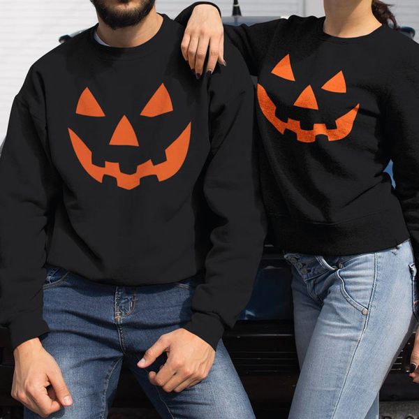 men's halloween print long sleeve sweatshirt pullover blouse couple shirt, White;black
men's halloween print long sleeve sweatshirt pullover blouse couple shirt, White;black