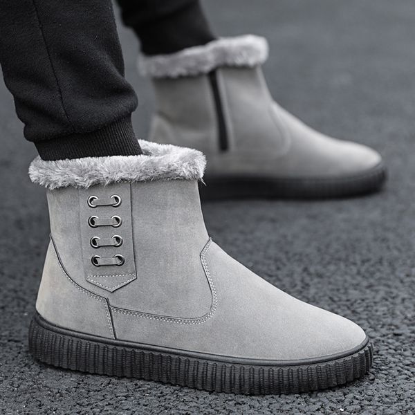 Men Winter Warm Boots Plush Fur SnowBoots Men Ankle Boot Quality Casual Platform Boot Waterproof Men's SnowBoots Big Size 39-44
Men Winter Warm Boots Plush Fur SnowBoots Men Ankle Boot Quality Casual Platform Boot Waterproof Men's SnowBoots Big Size 39-44