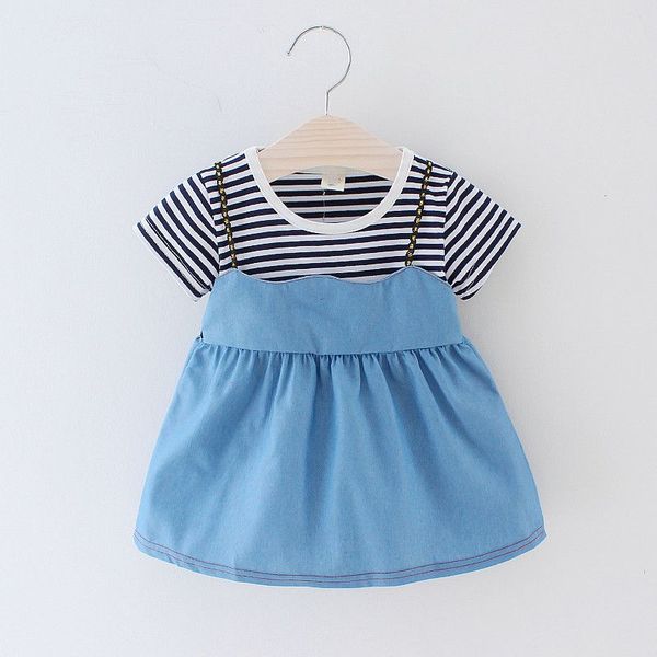 girl's dresses summer baby girls dress striped print denim brief kids sundress outfits, Red;yellow
girl's dresses summer baby girls dress striped print denim brief kids sundress outfits, Red;yellow