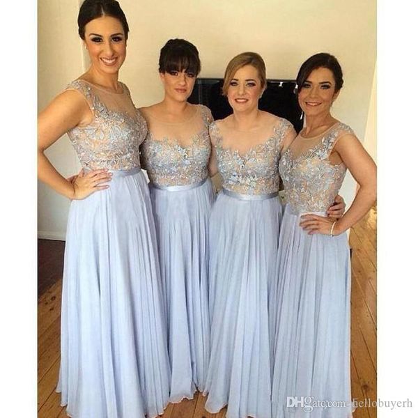 plus size chiffon long bridesmaid dresses sheer lace scoop neckline bridesmaid dress women formal evening dresses gowns, Blue;red
plus size chiffon long bridesmaid dresses sheer lace scoop neckline bridesmaid dress women formal evening dresses gowns, Blue;red