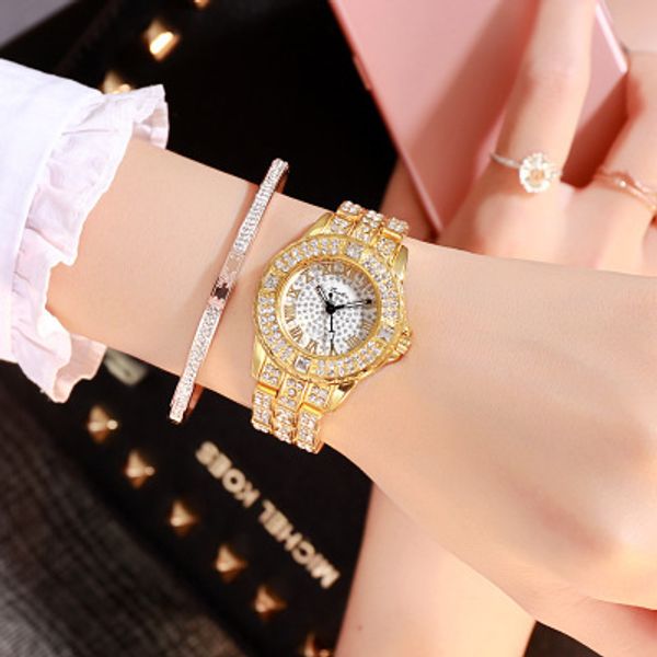 star with the same watch men and women hip hop rap men's full diamond rhinestone zirconium quartz strap calendar fashion steel belt 201, Slivery;brown
star with the same watch men and women hip hop rap men's full diamond rhinestone zirconium quartz strap calendar fashion steel belt 201, Slivery;brown