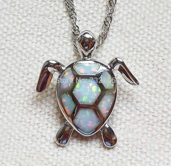 white fire opal stone sea turtle pendant necklace ~ dropshipping with epacket, Silver
white fire opal stone sea turtle pendant necklace ~ dropshipping with epacket, Silver