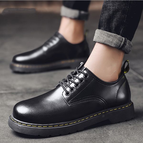 men shoes genuine leather oxford shoes khaki work shoes formal dress designer luxury leather, Black
men shoes genuine leather oxford shoes khaki work shoes formal dress designer luxury leather, Black