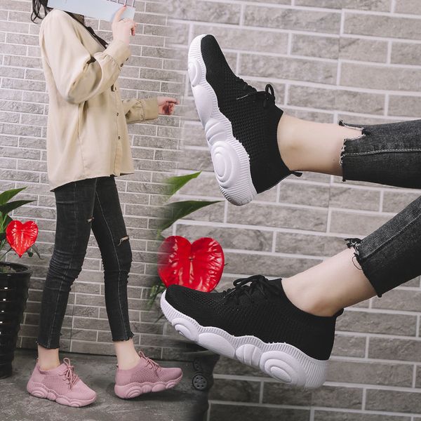 hosiery shoes female 2019 new flying weaving breathable bear shoes korean version of ulzzang sneakers, Black
hosiery shoes female 2019 new flying weaving breathable bear shoes korean version of ulzzang sneakers, Black