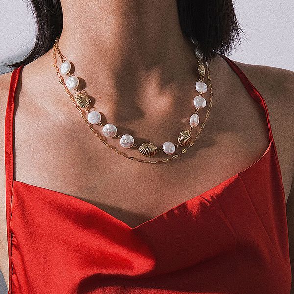 new arrival fashion bohemian style shell necklace pendant collar for women 2019 chain necklaces women statement summer beach jewelry, Silver
new arrival fashion bohemian style shell necklace pendant collar for women 2019 chain necklaces women statement summer beach jewelry, Silver