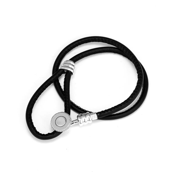 black double leather bracelets 100% 925 sterling-silver-jewelry ing, Golden;silver
black double leather bracelets 100% 925 sterling-silver-jewelry ing, Golden;silver