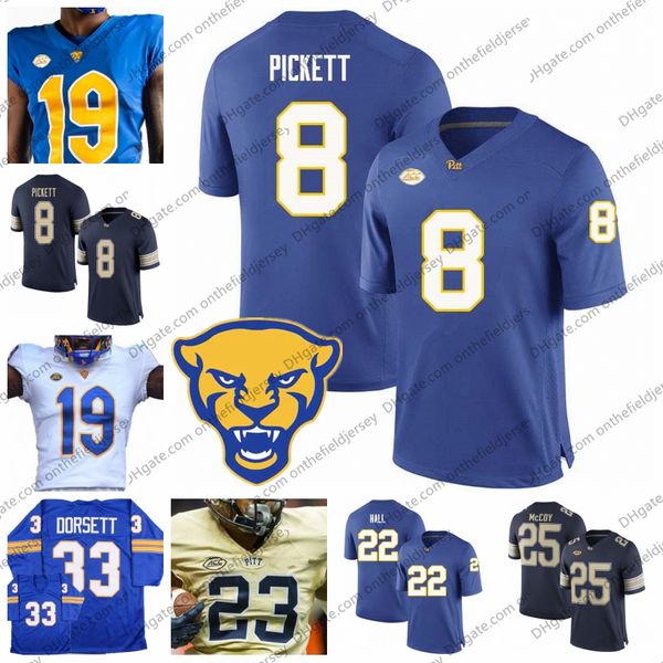2019 ncaa pittsburgh panthers new branding football jersey #8 kenny pickett 22 darrin hall 25 lesean mccoy 29 curtis martin s-3xl, Black
2019 ncaa pittsburgh panthers new branding football jersey #8 kenny pickett 22 darrin hall 25 lesean mccoy 29 curtis martin s-3xl, Black