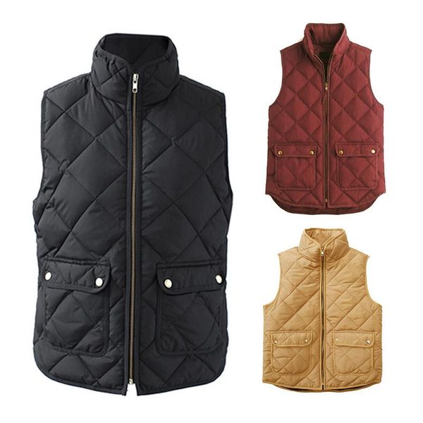 casual women's waistcoat solid color cotton coat stand collar pocket vest sleeveless jacket s-3xl, Black;white
casual women's waistcoat solid color cotton coat stand collar pocket vest sleeveless jacket s-3xl, Black;white