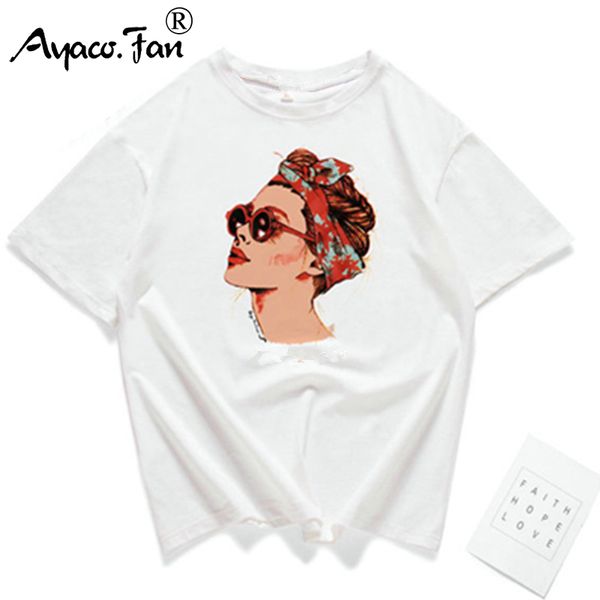 2019 new fashion cool girl print female t-shirt white cotton women tshirts summer casual harajuku t-shirt loose femme tees, Black
2019 new fashion cool girl print female t-shirt white cotton women tshirts summer casual harajuku t-shirt loose femme tees, Black