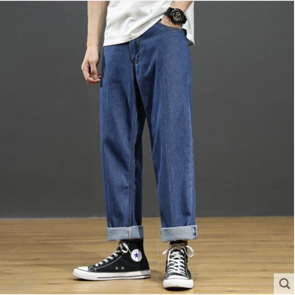 the blue han edition tide loose jeans men's popular logo straight drop wide-legged pants
the blue han edition tide loose jeans men's popular logo straight drop wide-legged pants