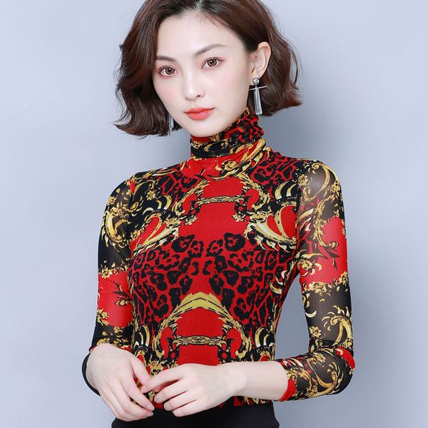 women spring autumn style slim lace blouses shirts lady casual slim turtleneck flower printed lace blusas dd8088, White
women spring autumn style slim lace blouses shirts lady casual slim turtleneck flower printed lace blusas dd8088, White