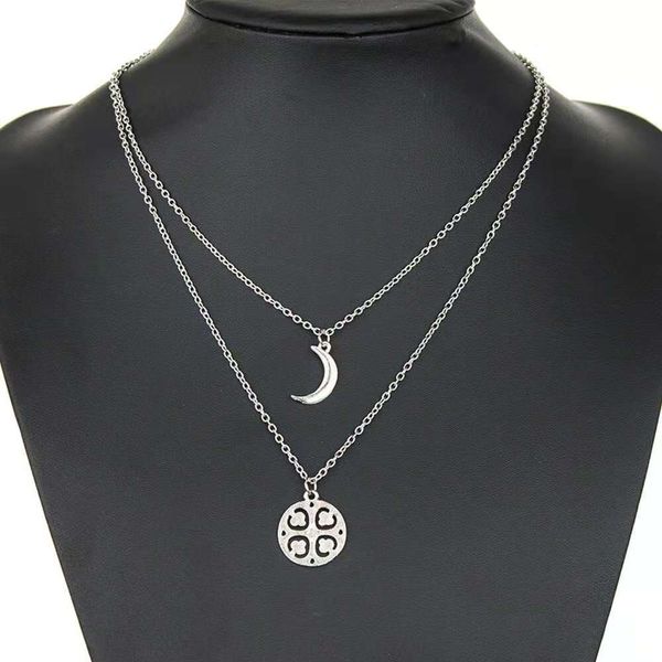 wholesale- necklace women double-deck link chains curved moon necklaces europe and america girl silver jewelry ing
wholesale- necklace women double-deck link chains curved moon necklaces europe and america girl silver jewelry ing