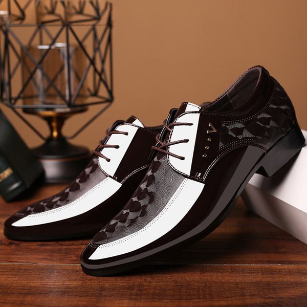 brown dress wedding shoes men formal italian patent leather shoes for men coiffeur elegant shoes men classic zapatos hombre, Black
brown dress wedding shoes men formal italian patent leather shoes for men coiffeur elegant shoes men classic zapatos hombre, Black