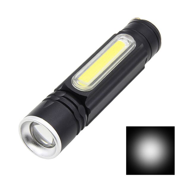 

brelong usb rechargeable tactical flashlight, cofuture led handheld flashlight, side lights and magnets, adjustable focus 1 pc