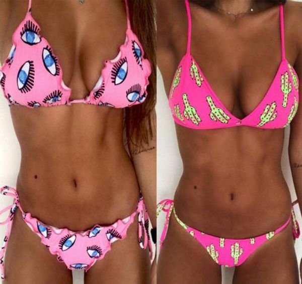 new 2018 summer women eye print bandage bikini set push up padded swimwear swimsuit bather suit swimming suit biquini, White;black
new 2018 summer women eye print bandage bikini set push up padded swimwear swimsuit bather suit swimming suit biquini, White;black