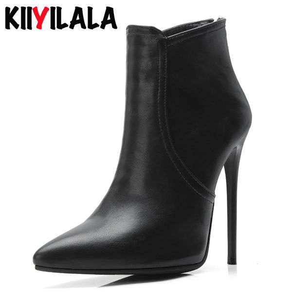 kiiyilala zipper pointed toe women boots heels 12 cm woman shoes autumn winter thin heel ladie ankle boots for women size 34-48, Black
kiiyilala zipper pointed toe women boots heels 12 cm woman shoes autumn winter thin heel ladie ankle boots for women size 34-48, Black