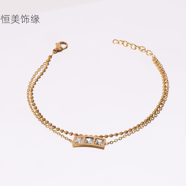 18k gold beads round beads women's titanium steel bracelet simple all-match stainless bracelet women's jewelry, Golden;silver
18k gold beads round beads women's titanium steel bracelet simple all-match stainless bracelet women's jewelry, Golden;silver