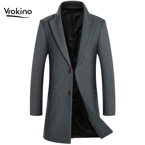 2019 autumn and winter new style long coat in woolen coat men's fashion high-end slim solid color wool black wine red grey
2019 autumn and winter new style long coat in woolen coat men's fashion high-end slim solid color wool black wine red grey
