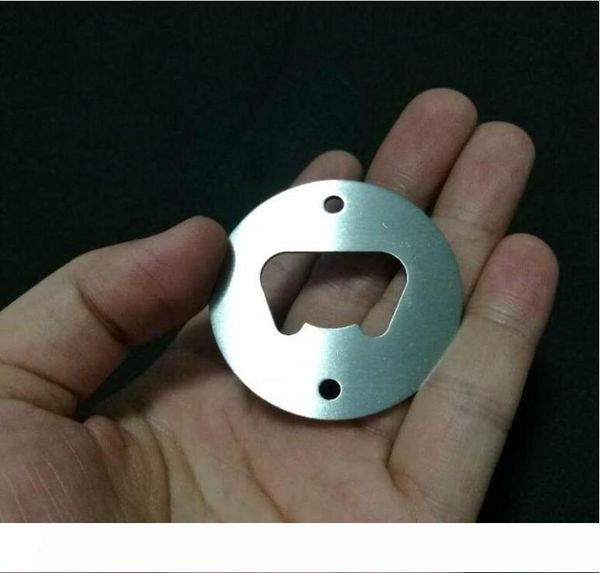 new stainless steel bottle opener part with countersunk holes round shaped metal strong polished bottle opener insert parts
new stainless steel bottle opener part with countersunk holes round shaped metal strong polished bottle opener insert parts