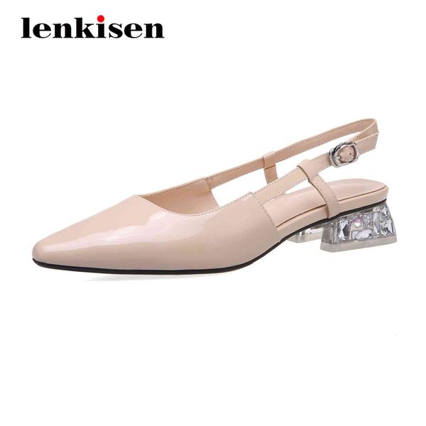 lenkisen leisure convenient dress cow leather small square toe med crystal heel buckle straps office lady women summer pumps l22, Black
lenkisen leisure convenient dress cow leather small square toe med crystal heel buckle straps office lady women summer pumps l22, Black