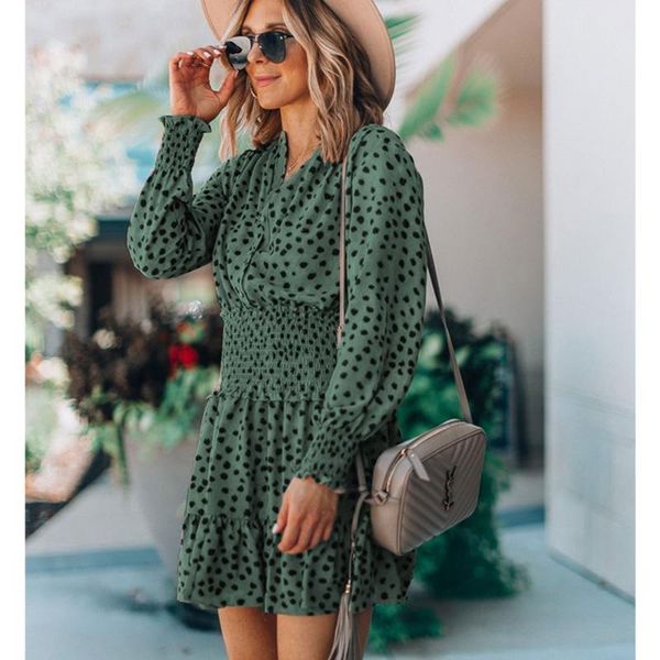 casual dresses boho dot women trumpet dress vintage chiffon long sleeve button high waist pleated v-neck beach mini 2021 spring summer, Black;gray
casual dresses boho dot women trumpet dress vintage chiffon long sleeve button high waist pleated v-neck beach mini 2021 spring summer, Black;gray