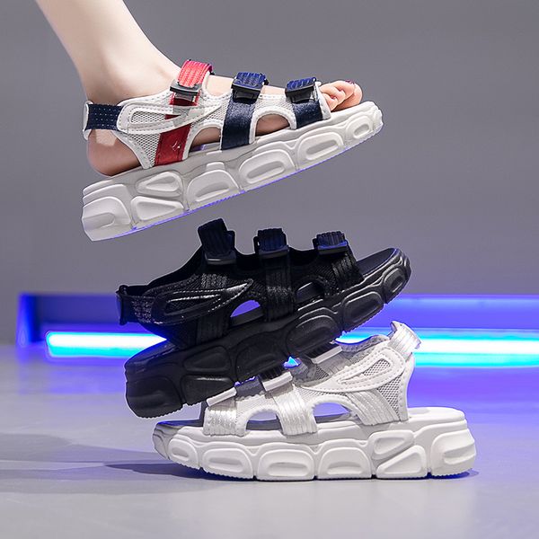 fashion womens shoes 2020 all-match beach sandal woman luxury wedge med sports women's sandals summer heels suit female, Black
fashion womens shoes 2020 all-match beach sandal woman luxury wedge med sports women's sandals summer heels suit female, Black