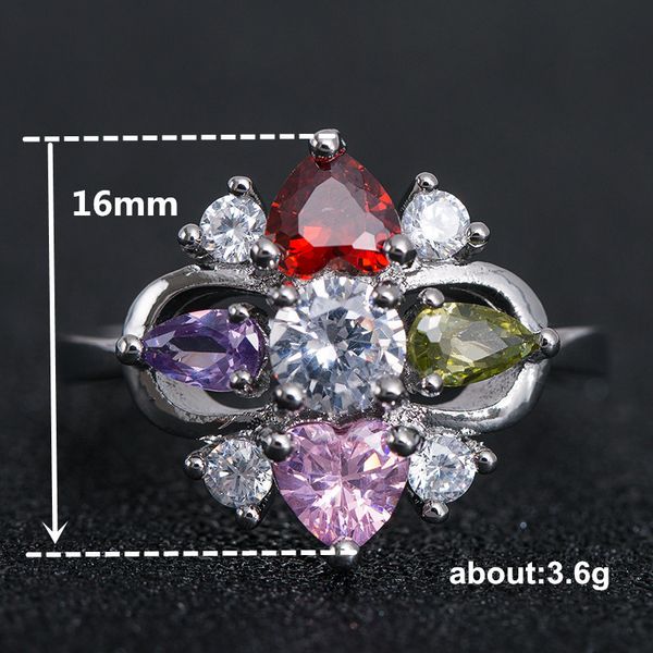 creative colorful zircon sunflower rings for women ladies fashion wedding engagement anniversary jewelry wholesale anel, Golden;silver
creative colorful zircon sunflower rings for women ladies fashion wedding engagement anniversary jewelry wholesale anel, Golden;silver