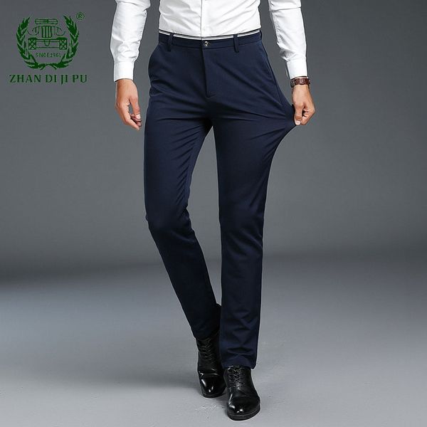 2020 men's business casual long pants men's spring autumn fashion suit pants elastic straight formal trousers male, White;black
2020 men's business casual long pants men's spring autumn fashion suit pants elastic straight formal trousers male, White;black
