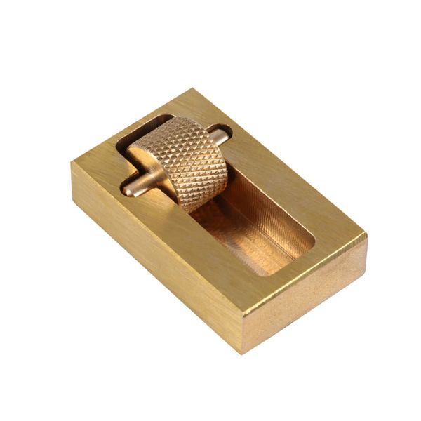 leather edge dye oil roller box applicator diy craft treatment tool brass with extra roller, Black 
leather edge dye oil roller box applicator diy craft treatment tool brass with extra roller, Black