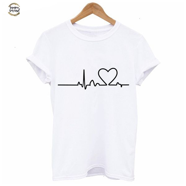 women t shirts lover printed harajuku summer black round neck casual heartbeat tee female t shirt kawaii women clothing, White
women t shirts lover printed harajuku summer black round neck casual heartbeat tee female t shirt kawaii women clothing, White