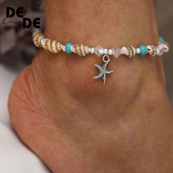 bracelet beach women foot jewelry bohemian resin crystal beads natural shell conch starfish pendant ankle bracelet 2019, Red;blue
bracelet beach women foot jewelry bohemian resin crystal beads natural shell conch starfish pendant ankle bracelet 2019, Red;blue
