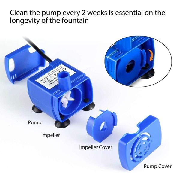 replacement pump for fountain both suitable for 1.6l and 2.5l other aquarium fish
replacement pump for fountain both suitable for 1.6l and 2.5l other aquarium fish