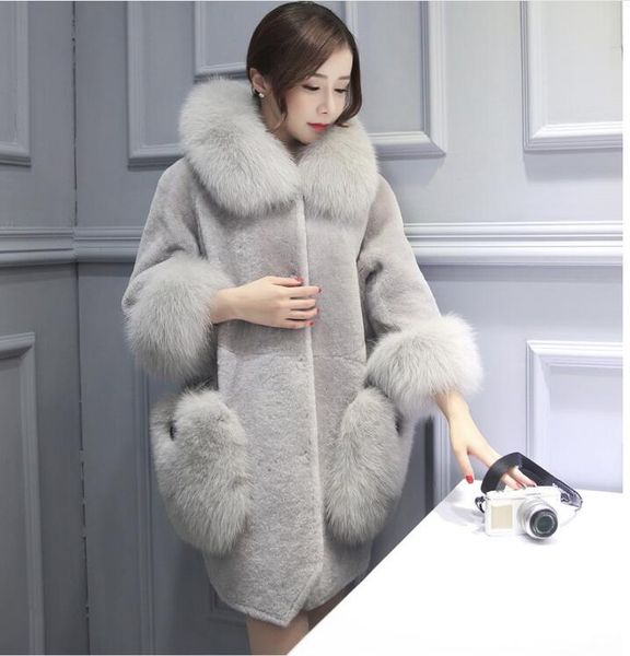 2017 autumn and winter imitation fur women's coat hooded fur long coat fashion temperament, Black
2017 autumn and winter imitation fur women's coat hooded fur long coat fashion temperament, Black