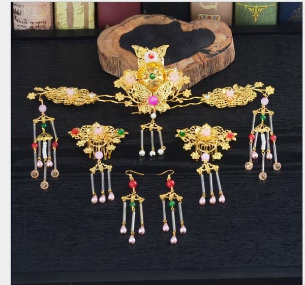 retro chinese style phoenix crown hairdress accessories for wedding dress of dragon and phoenix jacket, Slivery;golden
retro chinese style phoenix crown hairdress accessories for wedding dress of dragon and phoenix jacket, Slivery;golden