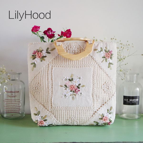 lilyhood handmade women floral embroidery big tote bags vintage retro shabby chic burlape jute crochet lace book wool handle bag d19011504
lilyhood handmade women floral embroidery big tote bags vintage retro shabby chic burlape jute crochet lace book wool handle bag d19011504