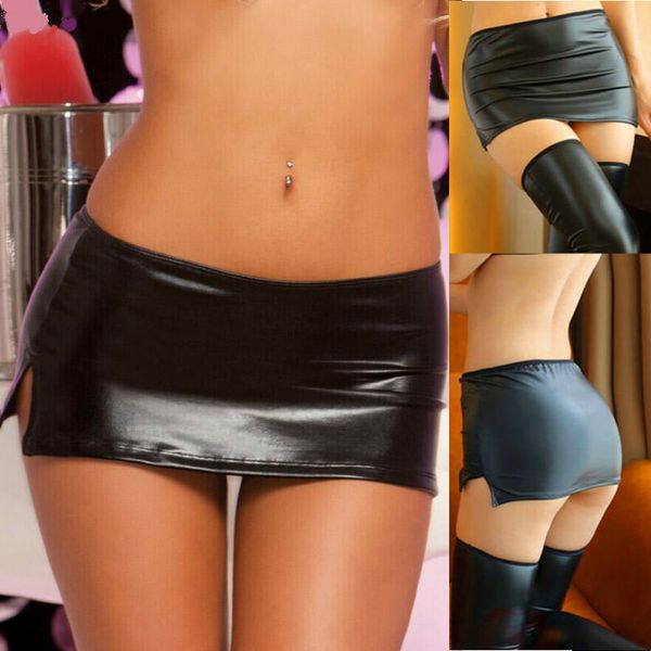 women's black shirt mini skirts party club wear exotic lingerie