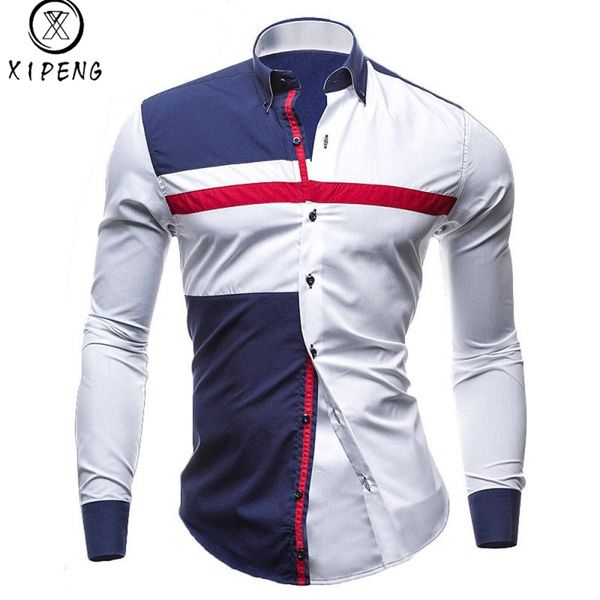 xipeng brand new spring men casual shirt fashion patchwork long sleeve mens shirts slim fit dress shirt camisa men clothes -xxl, White;black
xipeng brand new spring men casual shirt fashion patchwork long sleeve mens shirts slim fit dress shirt camisa men clothes -xxl, White;black