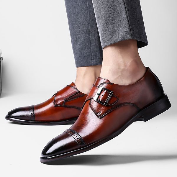 men dress shoes designer business office lace-up oxford casual shoes men's flat party leather shoes big size 5 color, Black
men dress shoes designer business office lace-up oxford casual shoes men's flat party leather shoes big size 5 color, Black
