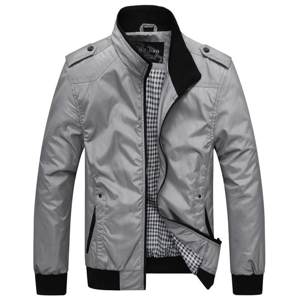 mens designer autumn thin stand collar solid color slim business coat large size casual all-match jacket men, Black;brown
mens designer autumn thin stand collar solid color slim business coat large size casual all-match jacket men, Black;brown