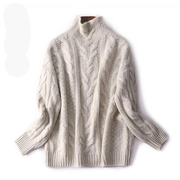 women thick warm sweaters autumn winter new cashmere sweater winter clothing turtleneck knitting pullover loose, White;black
women thick warm sweaters autumn winter new cashmere sweater winter clothing turtleneck knitting pullover loose, White;black