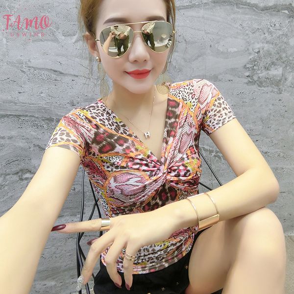 european fashion leopard print v neck cross tshirt 2019 new summer women short sleeve letter shirt camiseta mujer green pink t96611, White
european fashion leopard print v neck cross tshirt 2019 new summer women short sleeve letter shirt camiseta mujer green pink t96611, White